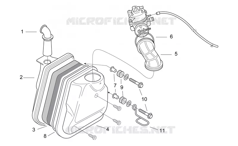 Air box Aprilia APRILIA-SCOOTER 50 SR 1997  SR H2O