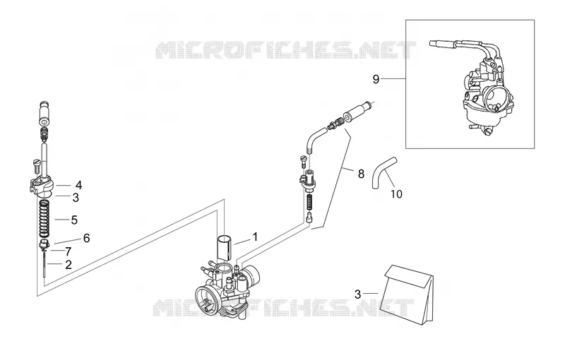 Carburettor I Aprilia APRILIA-SCOOTER 50 SR 1997  SR H2O
