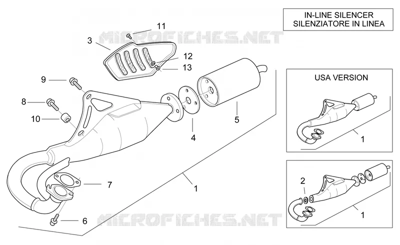 Exhaust unit  FAST  Aprilia APRILIA-SCOOTER 50 SR 1997  SR H2O