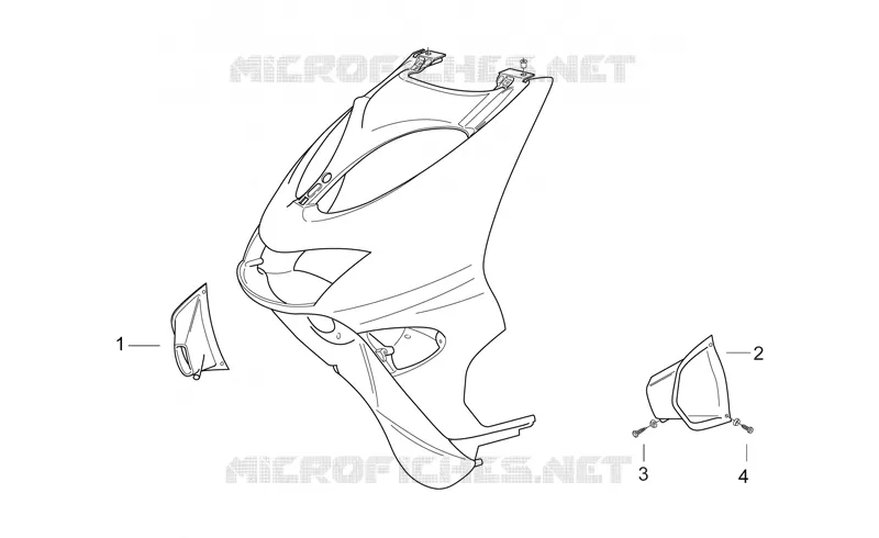 Front body IV Aprilia APRILIA-SCOOTER 50 SR 1999  SR H2O