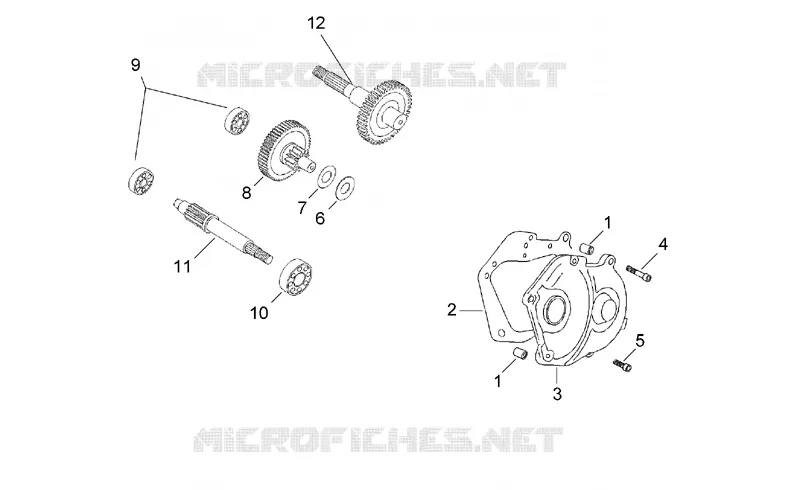 Transmission final drive Aprilia APRILIA-SCOOTER 50 SR 1997  SR H2O