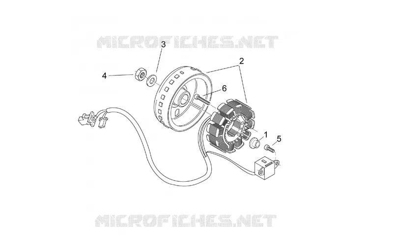 Flywheel Aprilia APRILIA-SCOOTER 50 SR 2005  SR H2O NEW (Di-Tech)