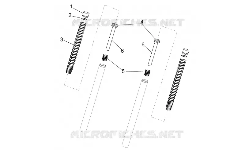 Fork II Aprilia APRILIA-SCOOTER 50 SR 2006  SR H2O NEW (IE+Carb.)