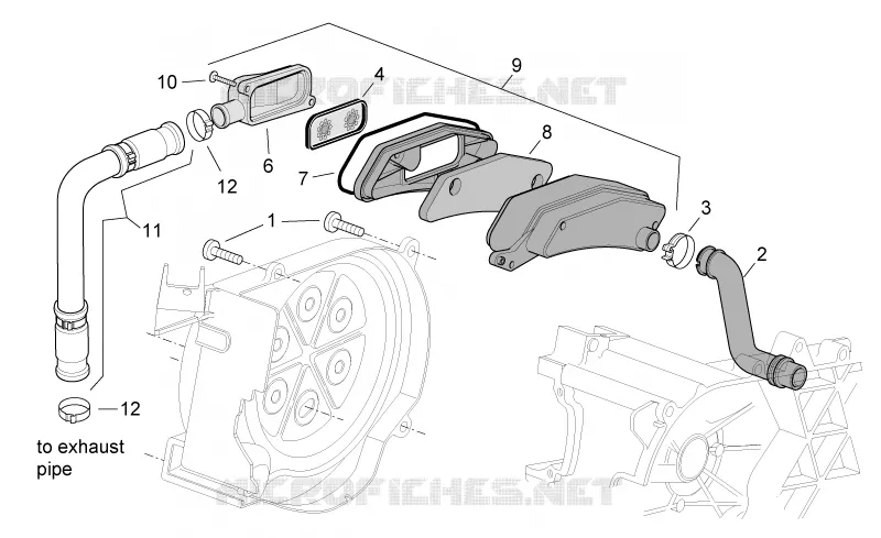 Secondary air Aprilia APRILIA-SCOOTER 50 SR 2007  SR H2O NEW (IE+Carb.)