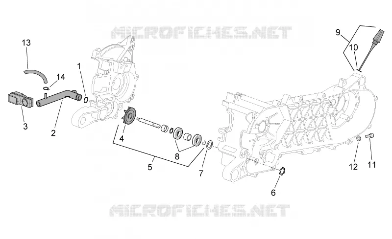 Water pump Aprilia APRILIA-SCOOTER 50 SR 2005  SR H2O NEW (IE+Carb.)