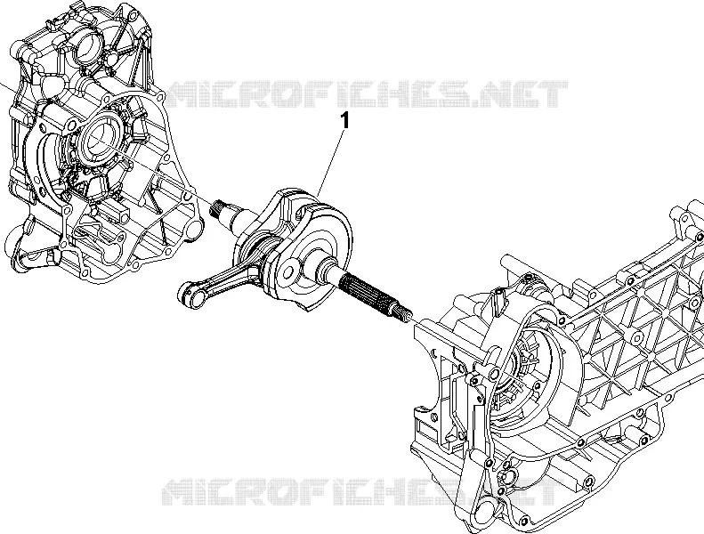 Crankshaft Aprilia APRILIA-SCOOTER 125 SR 2011  SR MAX