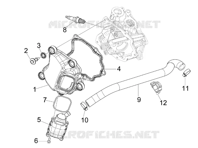 Cylinder head cover Aprilia APRILIA-SCOOTER 125 SR 2011  SR MAX