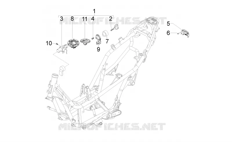 Locks Aprilia APRILIA-SCOOTER 125 SR 2012  SR MAX