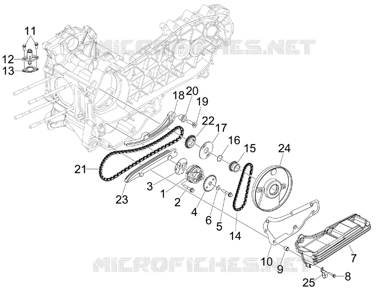 Oil pump Aprilia APRILIA-SCOOTER 125 SR 2011  SR MAX