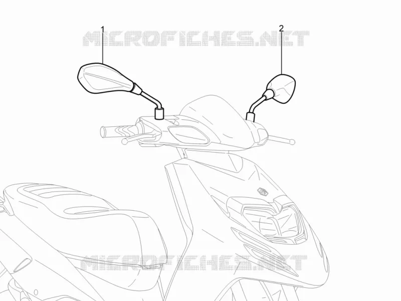 Driving mirror/s Aprilia APRILIA-SCOOTER 125 SR 2012  SR Motard 4T E3