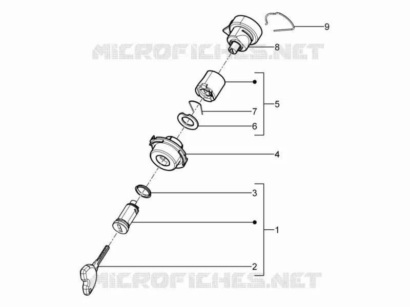 Locks Aprilia APRILIA-SCOOTER 125 SR 2012  SR Motard 4T E3