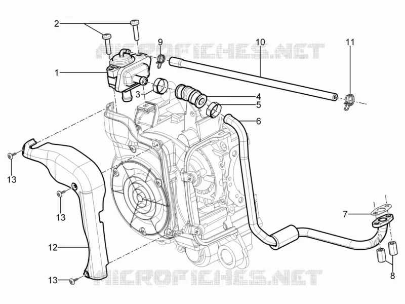 Secondary air box Aprilia APRILIA-SCOOTER 125 SR 2014  SR Motard 4T E3