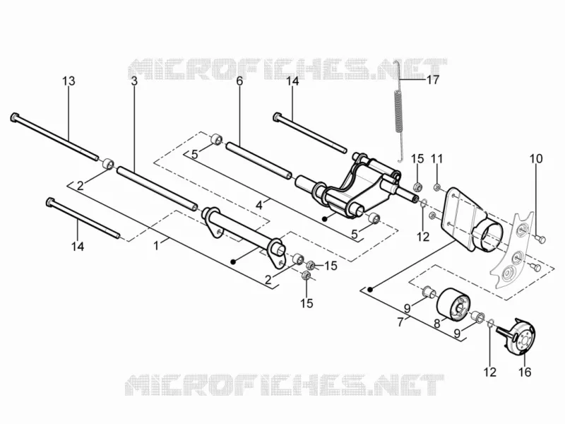 Swinging arm Aprilia APRILIA-SCOOTER 125 SR 2013  SR Motard 4T E3