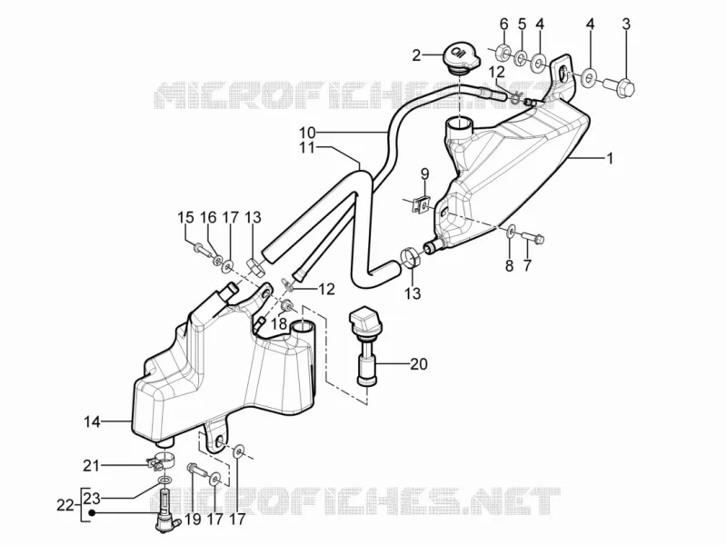 Oil tank Aprilia APRILIA-SCOOTER 50 SR 2013  SR Motard 2T E3