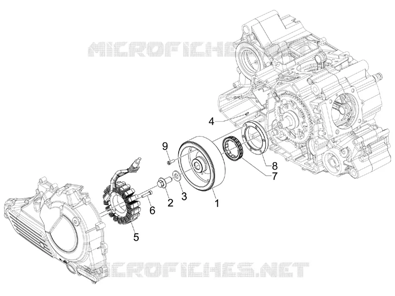 Flywheel magneto Aprilia APRILIA-SCOOTER 850 SRV 2013  SRV 4T 8V E3