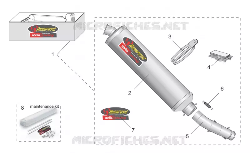 Acc. - Performance  parts I Aprilia APRILIA-MOTORCYCLES 1000 TUONO 2004  RSV 1000 Tuono