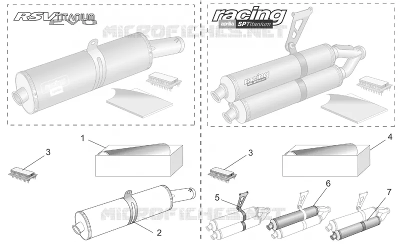 Acc. - Performance  parts III Aprilia APRILIA-MOTORCYCLES 1000 TUONO 2005  RSV 1000 Tuono