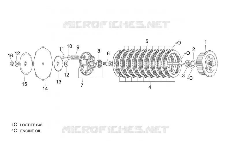 Clutch I Aprilia APRILIA-MOTORCYCLES 1000 TUONO 2002  RSV 1000 Tuono