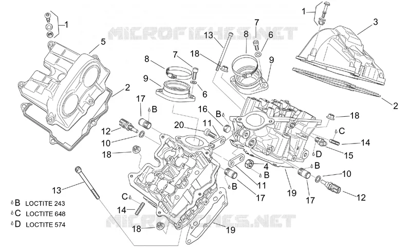 Valves cover Aprilia APRILIA-MOTORCYCLES 1000 TUONO 2002  RSV 1000 Tuono