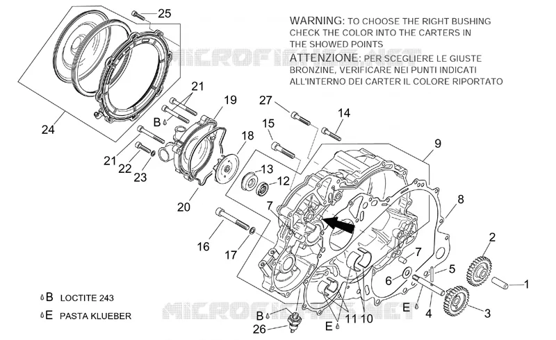 Water pump Aprilia APRILIA-MOTORCYCLES 1000 TUONO 2005  RSV 1000 Tuono
