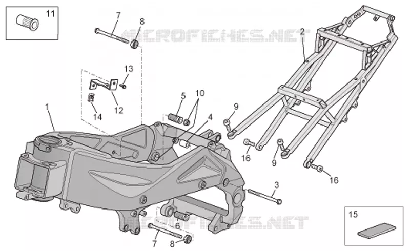 Frame I Aprilia APRILIA-MOTORCYCLES 1000 TUONO 2008  RSV 1000 Tuono