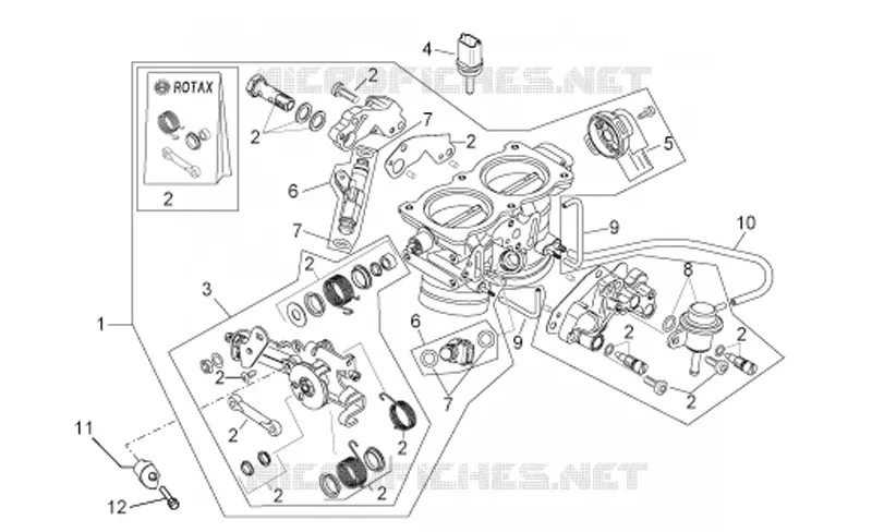 Throttle body Aprilia APRILIA-MOTORCYCLES 1000 TUONO 2009  RSV 1000 Tuono