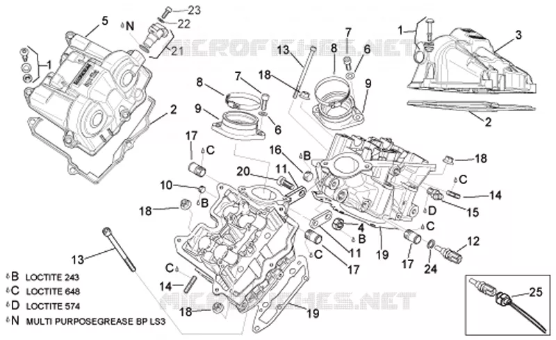 Valves cover Aprilia APRILIA-MOTORCYCLES 1000 TUONO 2007  RSV 1000 Tuono