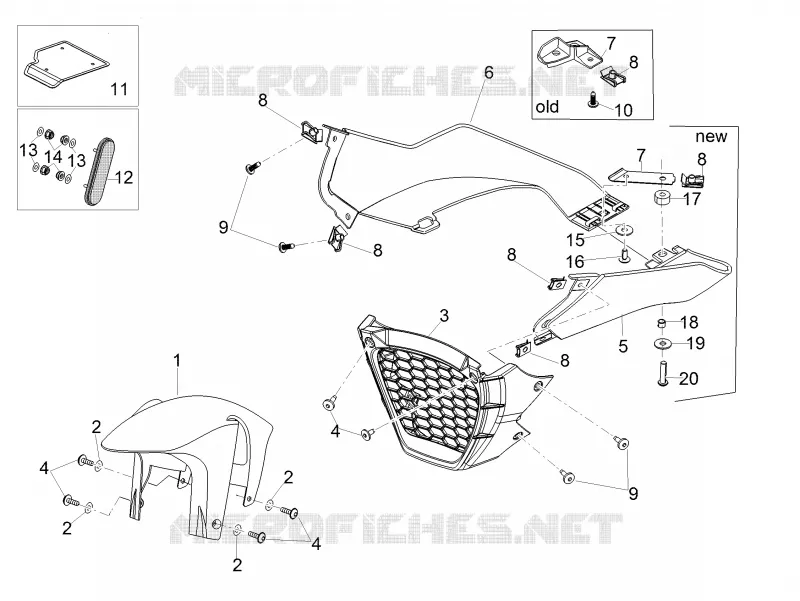 Front body III Aprilia APRILIA-MOTORCYCLES 1100 TUONO 2016  Tuono V4 Factory