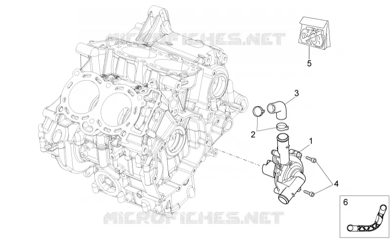 Water pump Aprilia APRILIA-MOTORCYCLES 1100 TUONO 2016  Tuono V4 Factory
