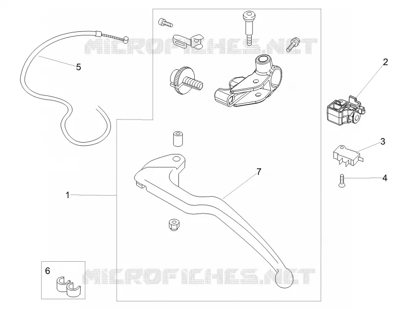 Clutch lever Aprilia APRILIA-MOTORCYCLES 1100 TUONO 2017  TUONO V4 FACTORY e4