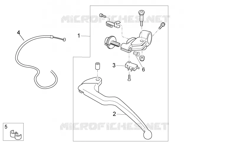 Clutch lever Aprilia APRILIA-MOTORCYCLES 1100 TUONO 2016  Tuono V4 Factory