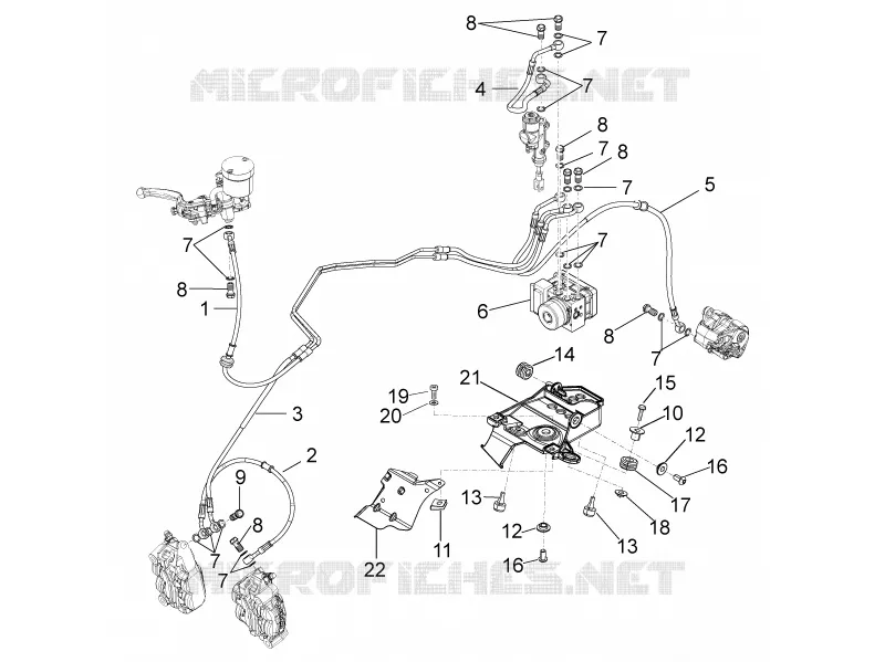 ABS brake system Aprilia APRILIA-MOTORCYCLES 1100 TUONO 2015  Tuono V4 RR
