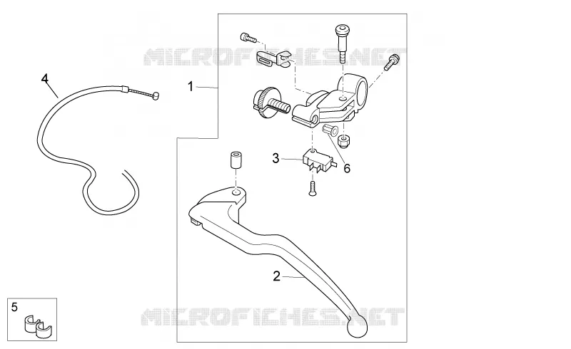 Clutch lever Aprilia APRILIA-MOTORCYCLES 1100 TUONO 2015  Tuono V4 RR