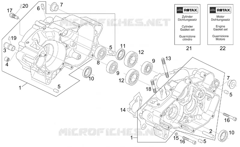 Crankcase Aprilia APRILIA-MOTORCYCLES 125 TUONO 2004  RS 125 Tuono