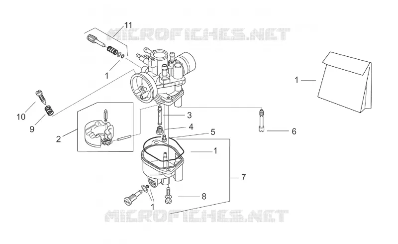Carburettor II Aprilia APRILIA-MOTORCYCLES 50 TUONO 2004  RS 50 Tuono
