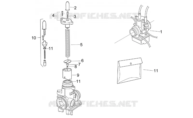 Carburettor I Aprilia APRILIA-MOTORCYCLES 125 MX 2006  MX SuperMotard