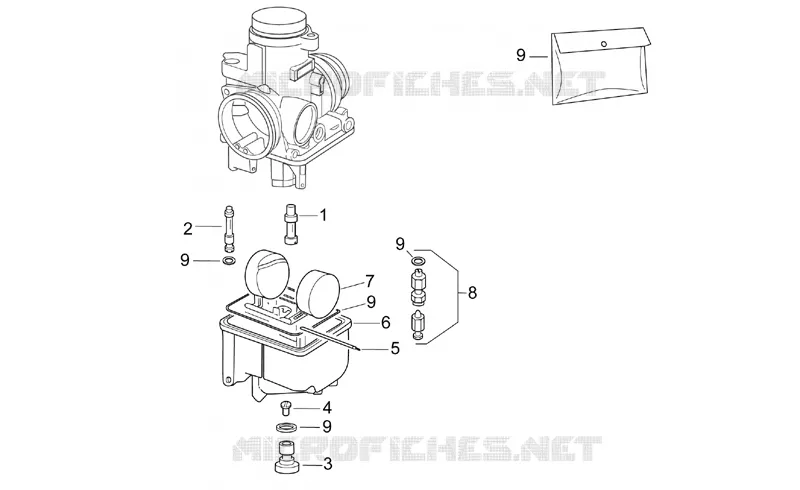 Carburettor III Aprilia APRILIA-MOTORCYCLES 125 MX 2005  MX SuperMotard
