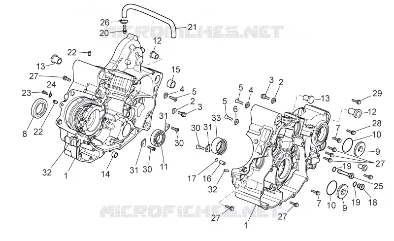 Crankcase I Aprilia APRILIA-MOTORCYCLES 450 MXV 2010  MXV Cross