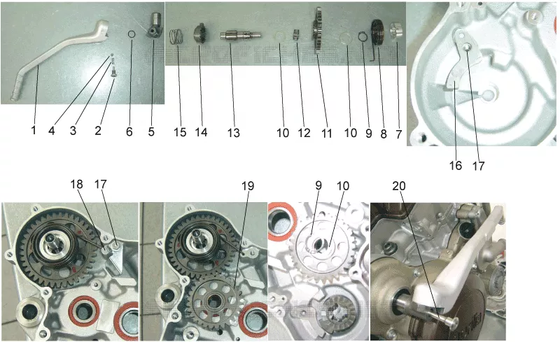 Starter assembly Aprilia APRILIA-MOTORCYCLES 450 MXV 2008  MXV Cross