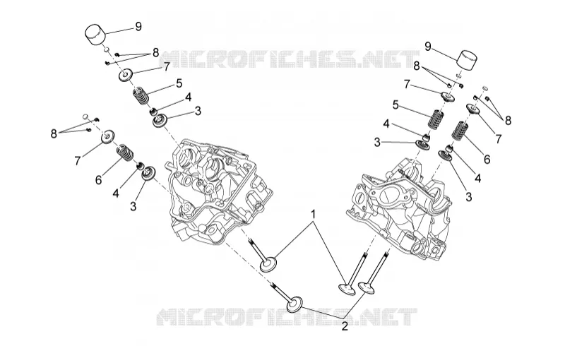 Valves Aprilia APRILIA-MOTORCYCLES 450 MXV 2009  MXV Cross