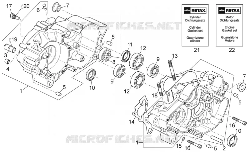 Crankcase Aprilia APRILIA-MOTORCYCLES 125 RX-SX 2009  RX-SX