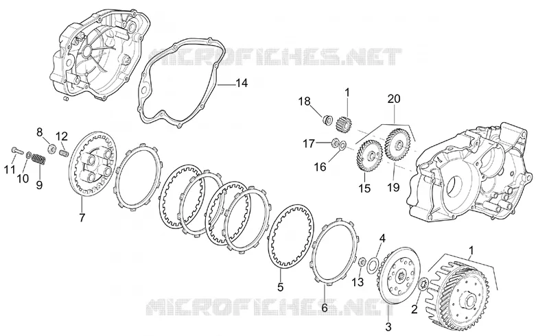 Clutch Aprilia APRILIA-MOTORCYCLES 50 RX 2003  RX