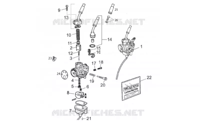 Carburettor Aprilia APRILIA-MOTORCYCLES 50 SX 2014  SX Limited Edition