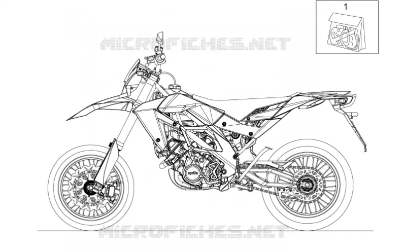 Decal set Aprilia APRILIA-MOTORCYCLES 550 RXV 2009  RXV