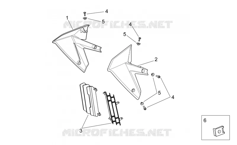 Front body II Aprilia APRILIA-MOTORCYCLES 450 RXV 2010  RXV STREET LEGAL