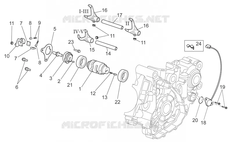 Gear box selector II Aprilia APRILIA-MOTORCYCLES 550 RXV 2011  RXV STREET LEGAL