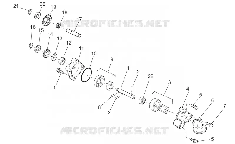 Oil pump Aprilia APRILIA-MOTORCYCLES 450 RXV 2010  RXV STREET LEGAL