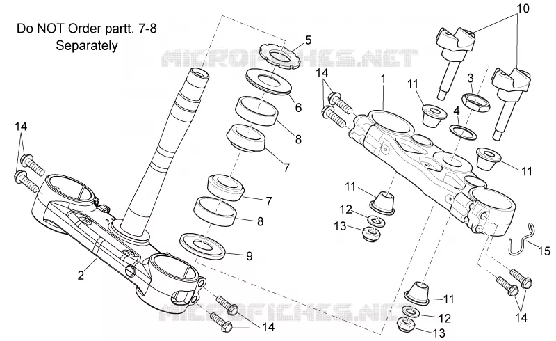 Steering I Aprilia APRILIA-MOTORCYCLES 550 RXV 2010  RXV STREET LEGAL