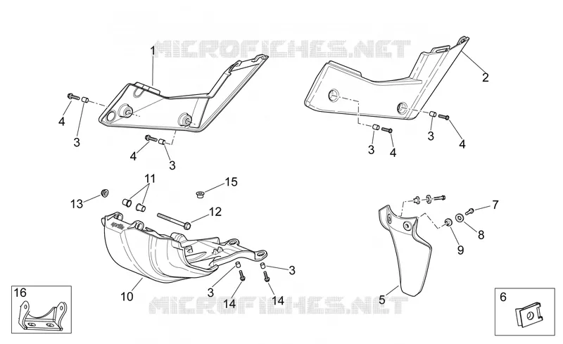 Central body Aprilia APRILIA-MOTORCYCLES 550 RXV-SXV 2008  RXV-SXV Vdb-Merriman