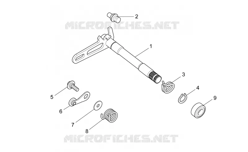 Gear box selector I Aprilia APRILIA-MOTORCYCLES 550 RXV-SXV 2008  RXV-SXV Vdb-Merriman